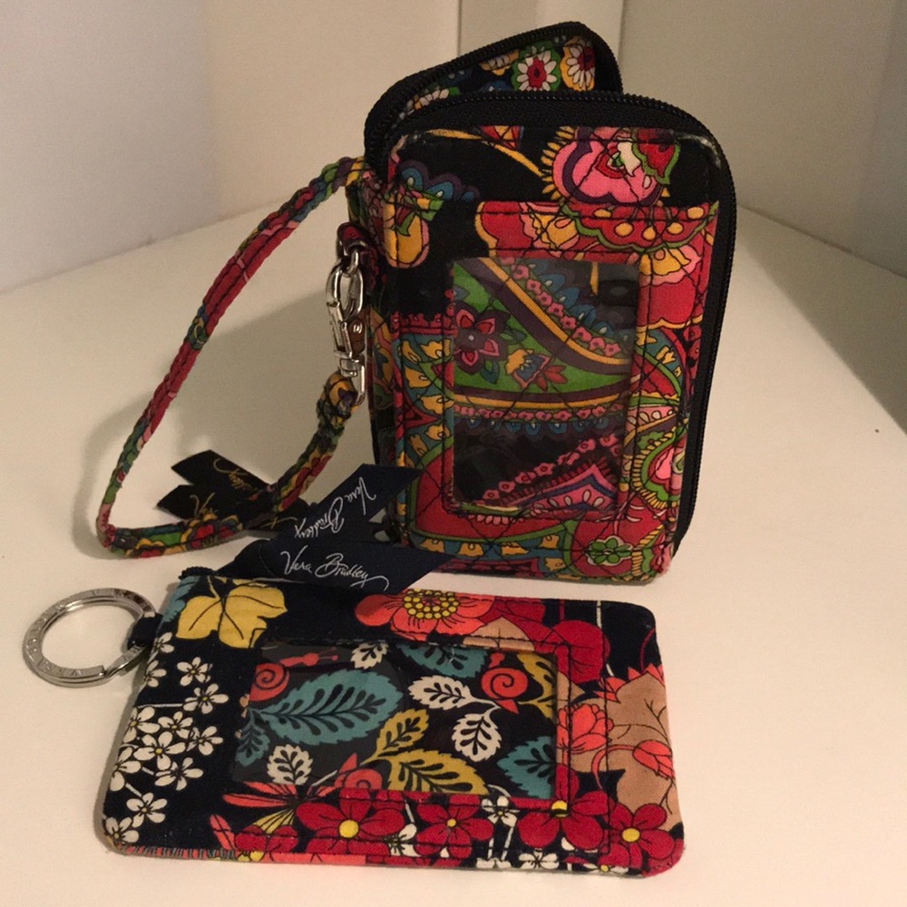 SET: Vera Bradley Wrist wallet & ID/Card holder